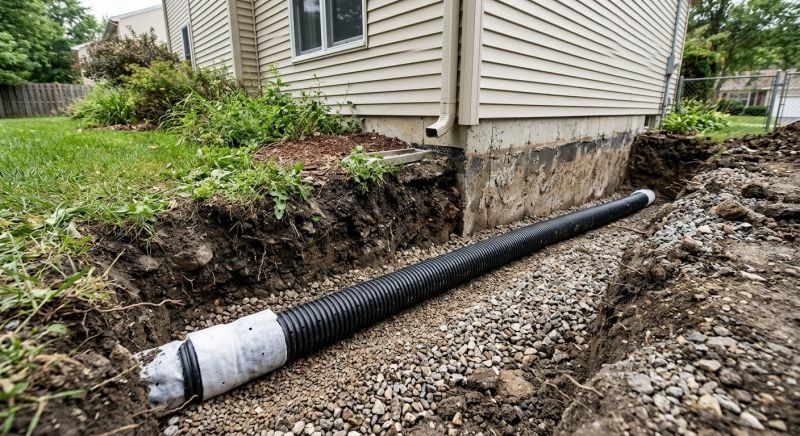 Foundation Drain Installation in Birmingham, AL