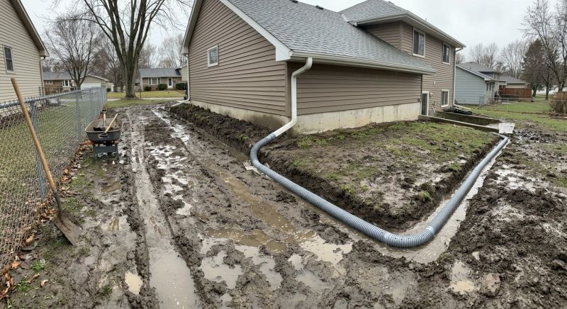 Wet Yard Drainage in Tuscaloosa, AL