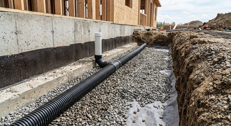 Foundation Drain Installation in Tuscaloosa, AL