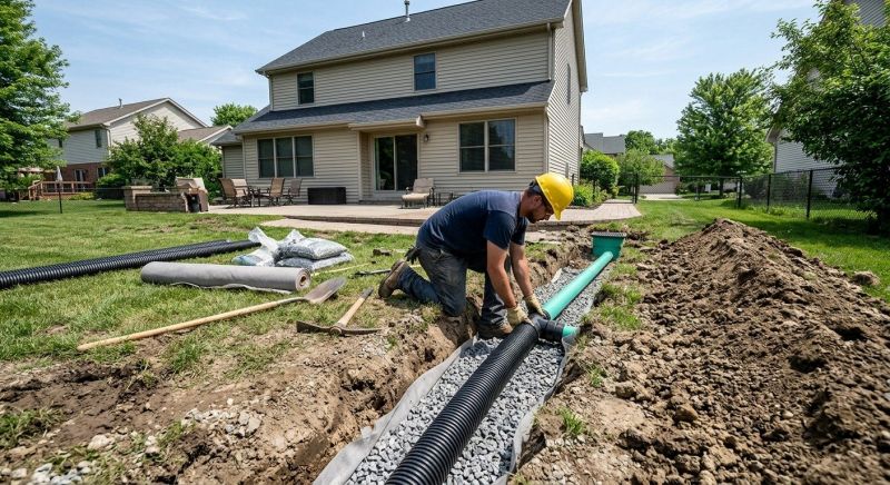 Garden Drainage Installation in Birmingham, AL