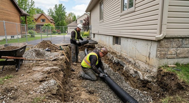 Hillside Drainage Installation in Birmingham, AL