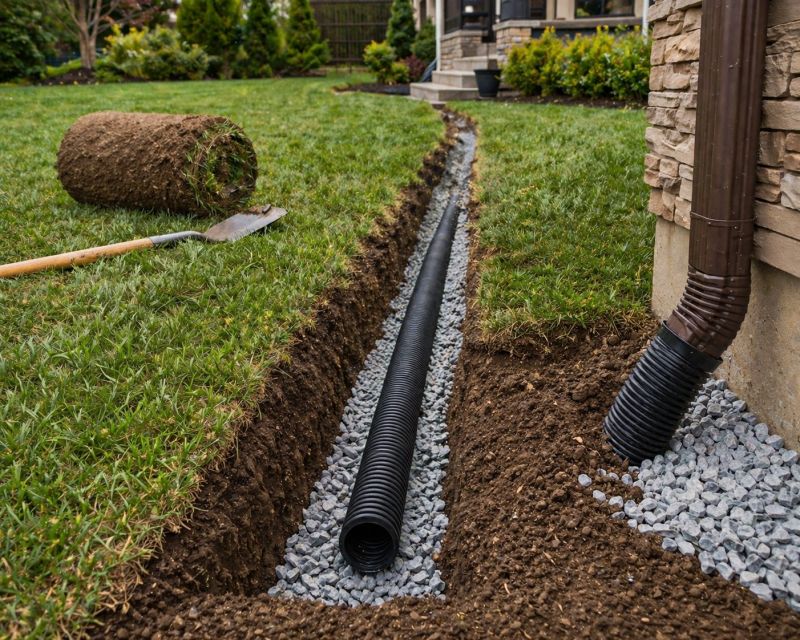 Landscaping Drainage Installation in Birmingham, AL