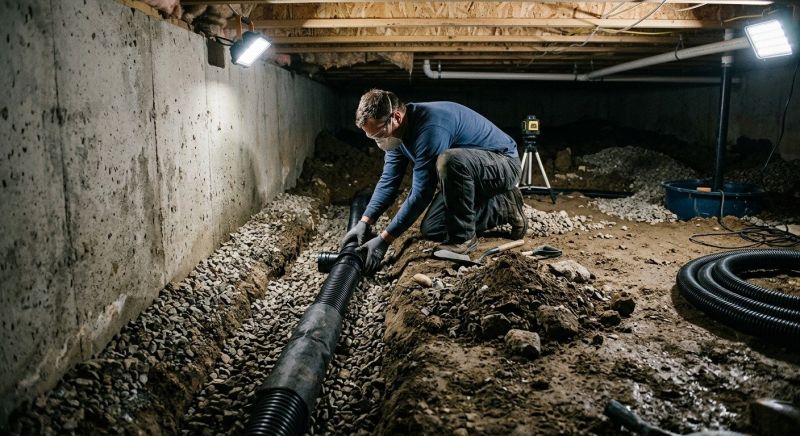 Sidewalk Drainage Installation in Birmingham, AL