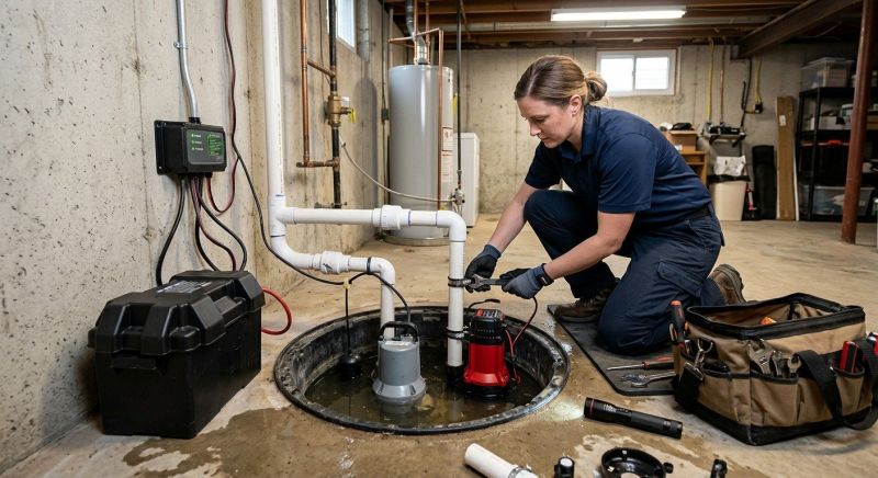 Sump Pump Plumbing in Warwick, RI