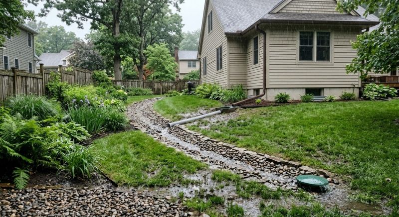 Wet Yard Drainage in Birmingham, AL