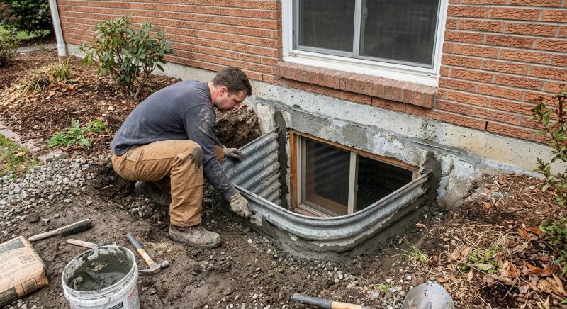 Window Well Waterproofing in Conroe, TX